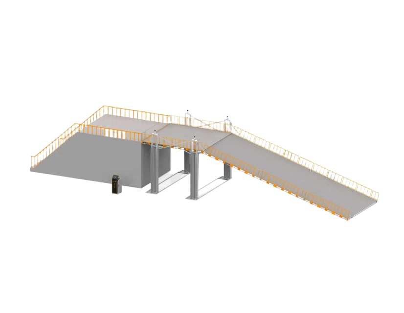 测试机器人最大斜坡角度设备试验台